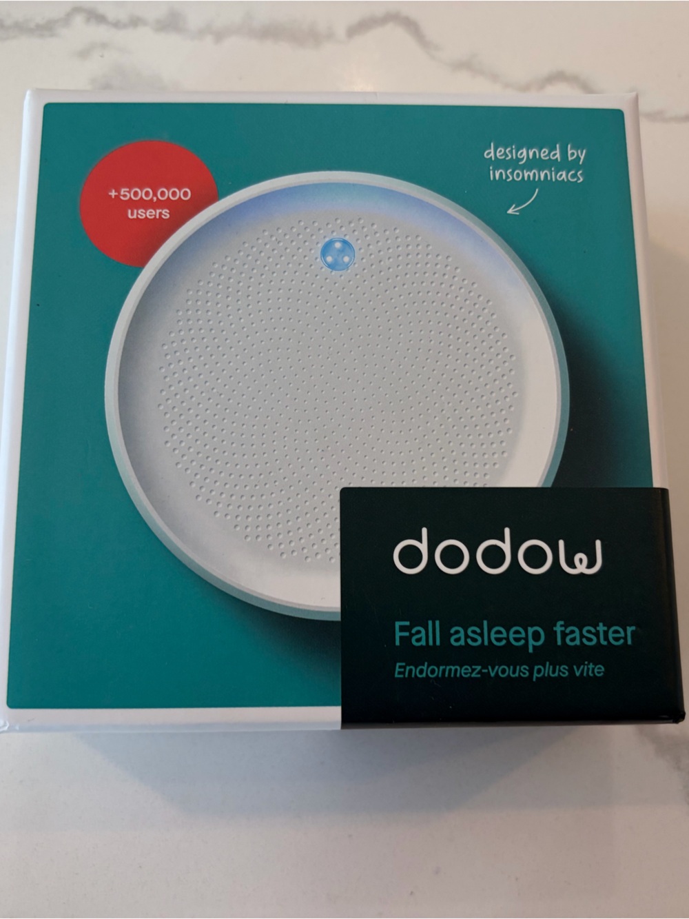 White Sleep Aid Device - Guided Breathing Light